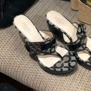 Coach wedge sandals